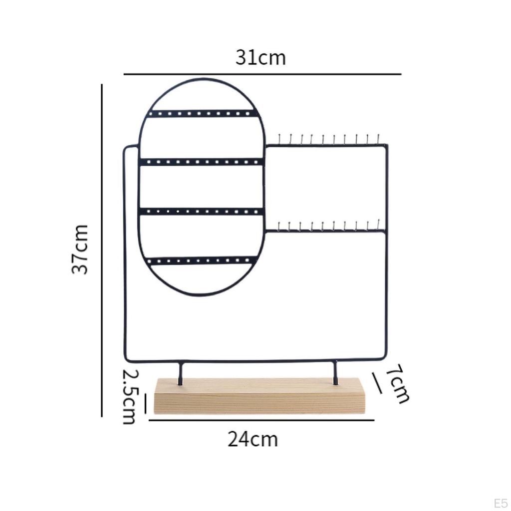 Earring Display Stand Jewelry Storage Rack Tabletop Organizer for Necklaces And Bangles