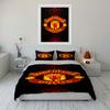 Motivo del logo del Manchester United. Set lenzuola Set copripiumino Copripiumini Federe(1*Copripiumino 2*Federe senza imbottitura piumone)
