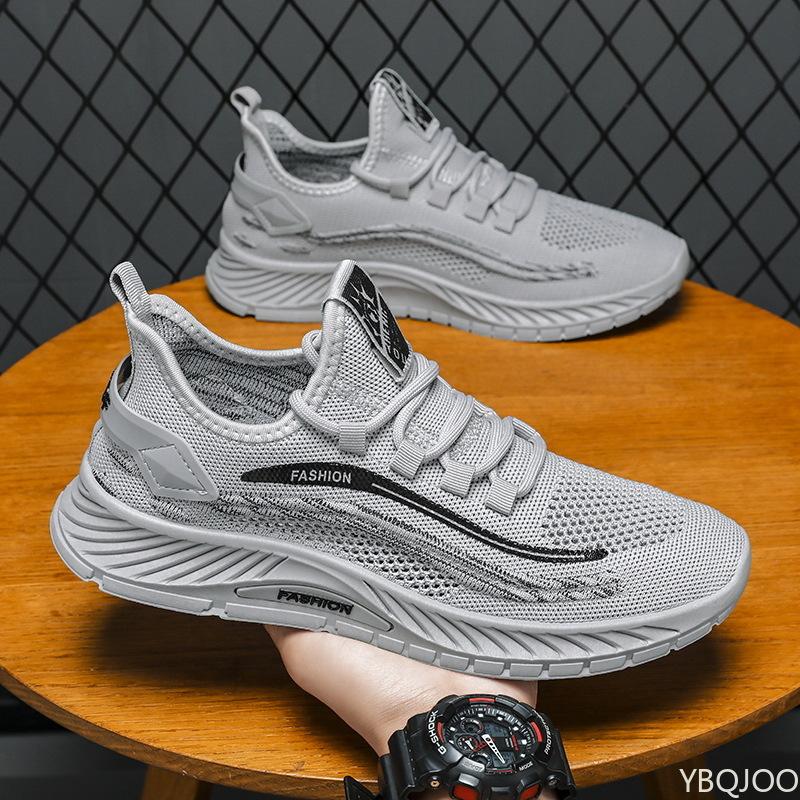 Spring New Men's Low Cut Sports Shoes Men's Board Shoes Fashion Shoes Men's Casual Running Shoes Soft Soled Mesh Breathable