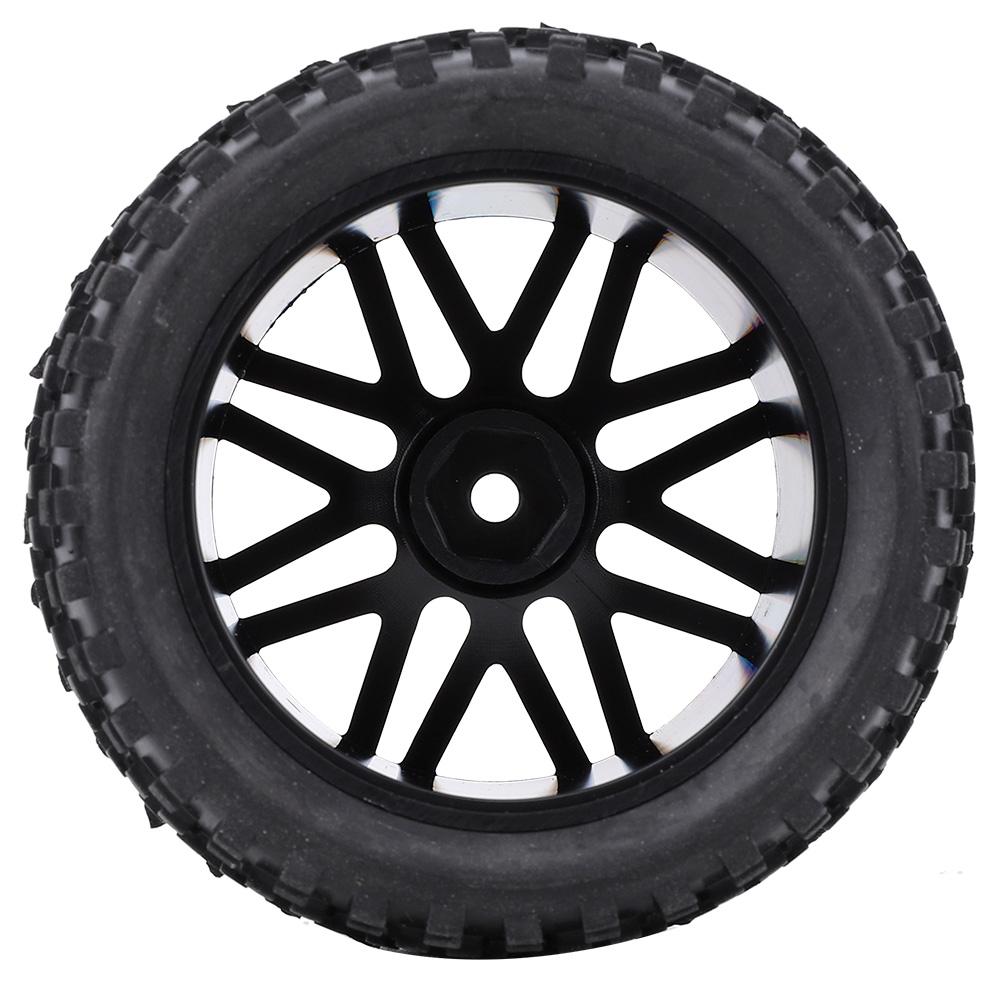 4Pcs Universal 1 10 RC Car Tyre Tires Modification Accessory Replacement 85mmBlack