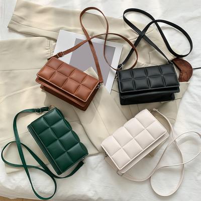 Fashionable Small Square Bag Large Capacity Single Shoulder Bag Small PU Leather Women's Crossbody Bag Trendy Handbag