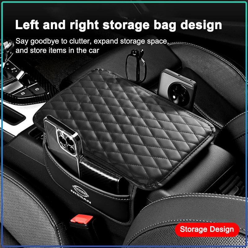 Car Storage Bag Center Armrest Protective Cushion Support For Nissan GTR Teana Skyline Kawasaki R32 R34 R35 J10 J11 Juke X C210 R30 GTS-R