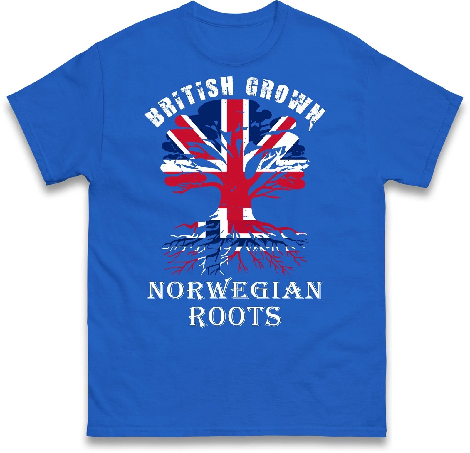 Great Britain T-Shirt, Norwegian Roots T-Shirt, Patriot Tee, British Grown Tee S