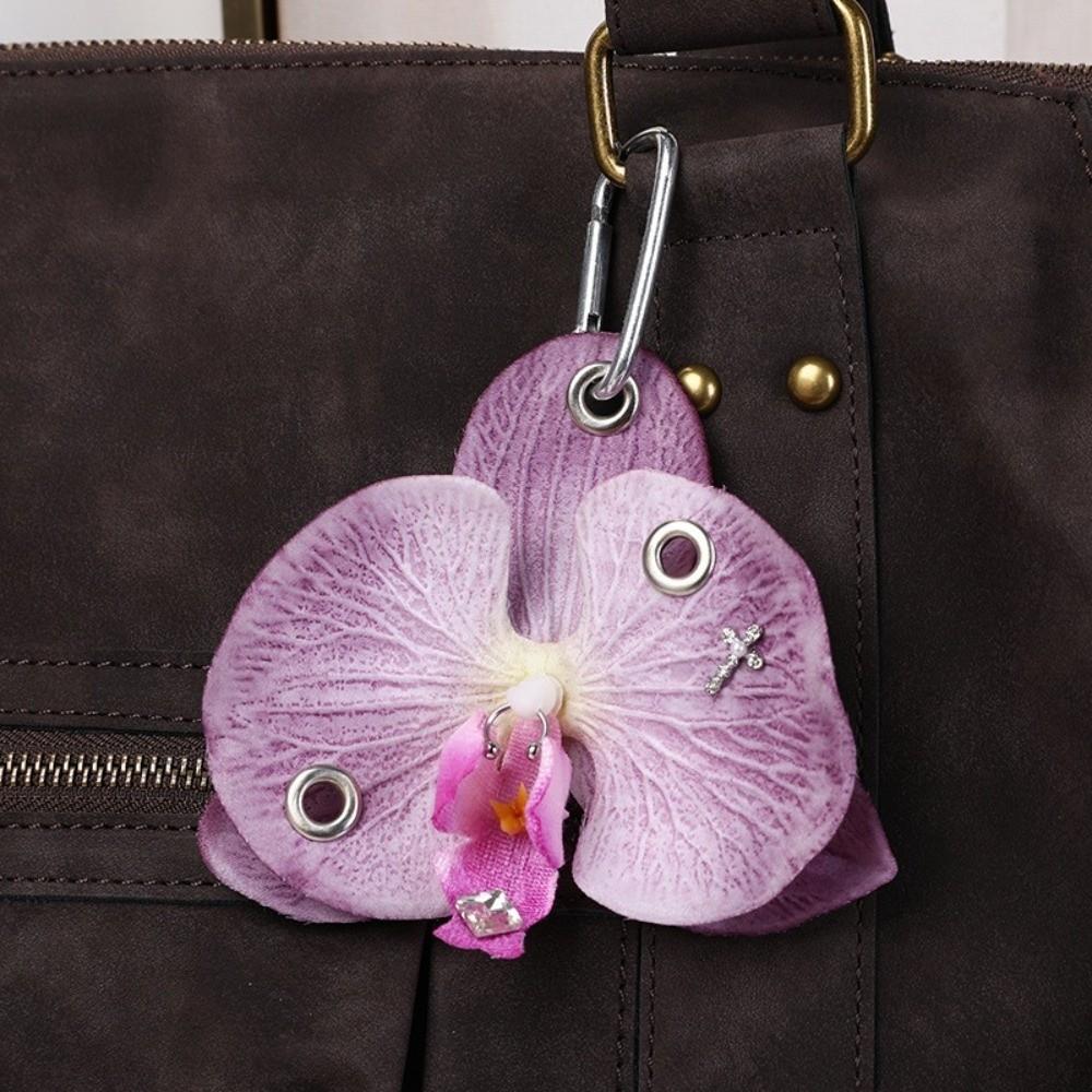 Simulation Flower Backpack Pendant Handmade Flower Keyring Romantic Bag Charms