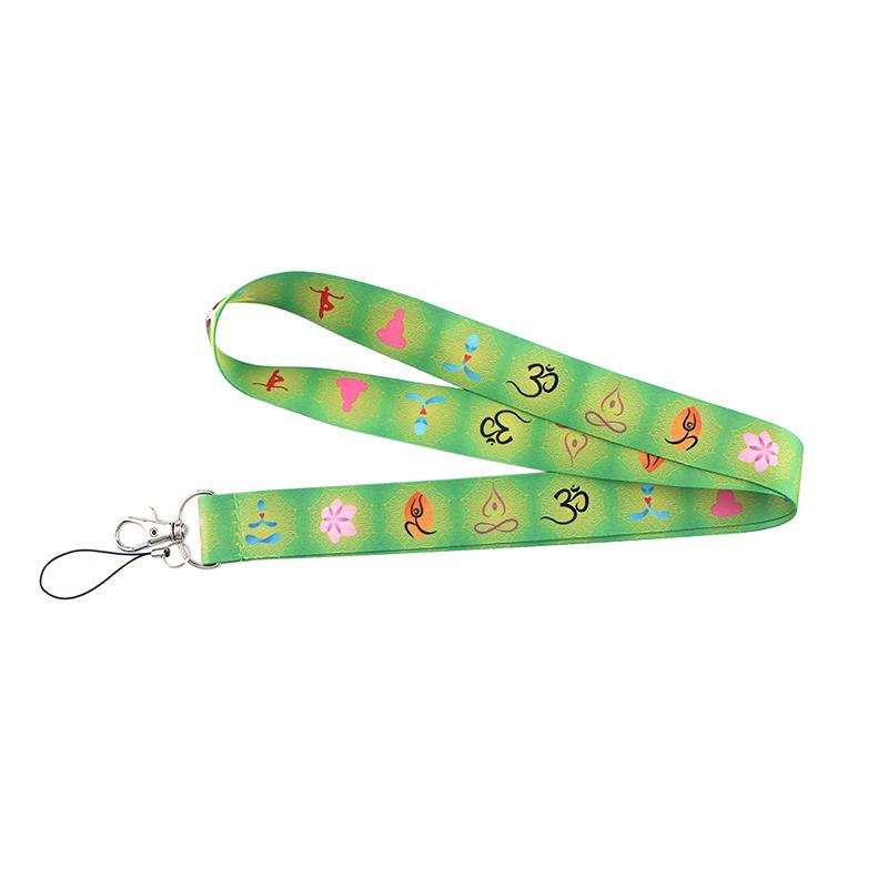 Yoga Sakura Credential Holder Little daisy Lanyard for Key Cute Neck Strap Card ID Badge Holder Key Chain Accessories Wholesale