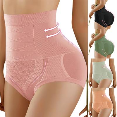 Women Breathable High Waist Intimates Body Shaping Panties Female Fitness Workout Pants High Elastic Control Brief Slimming Belly Control Underwear