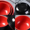 Czarno-czerwone miski melaminowe, Talerze bufetowe, Miska na ramen, Zupa, Miska na sałatkę, Miski plastikowe, Naczynia kuchenne, Artykuły restauracyjne