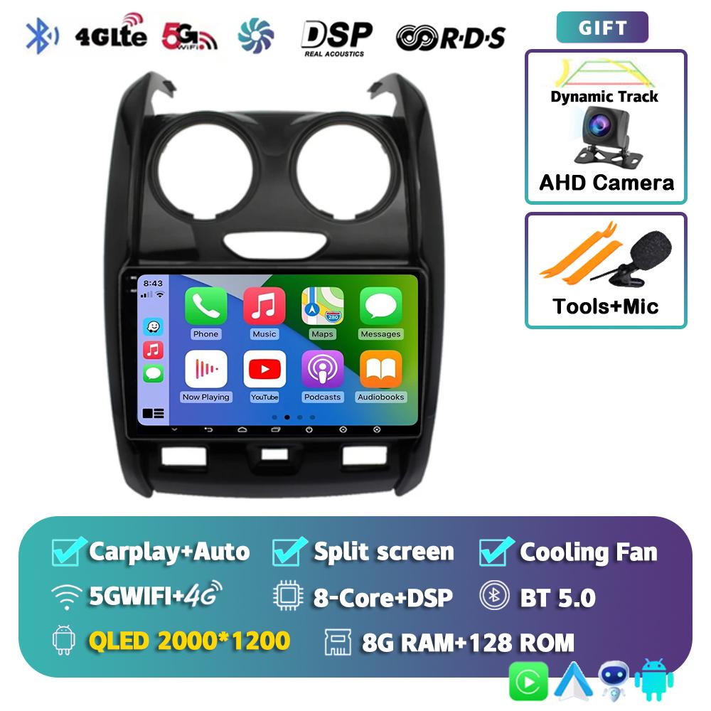 Android 14 Carplay 4G+WIFI for Renault Duster 2015 2016 2017 2018 2019 2020 DSP Car Radio Multimidia Video Player GPS Navigation