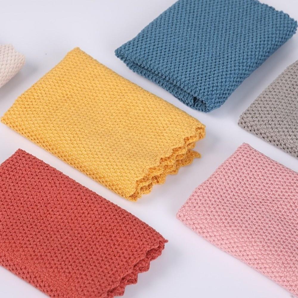 Absorbent Dishcloths Towels Pearl Weave Kitchen Towel Easy To Clean Dish Cloth  For Table