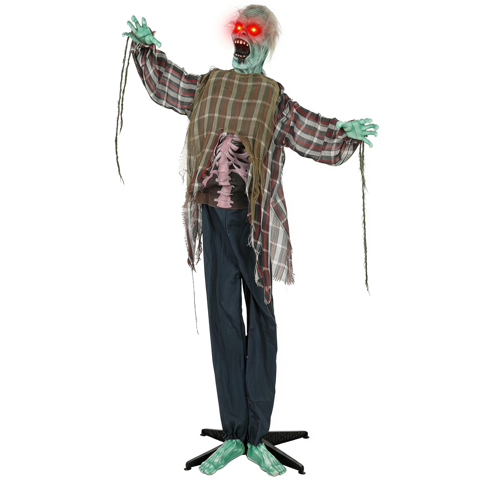 Animated Halloween zombie, life-size, 170 cm