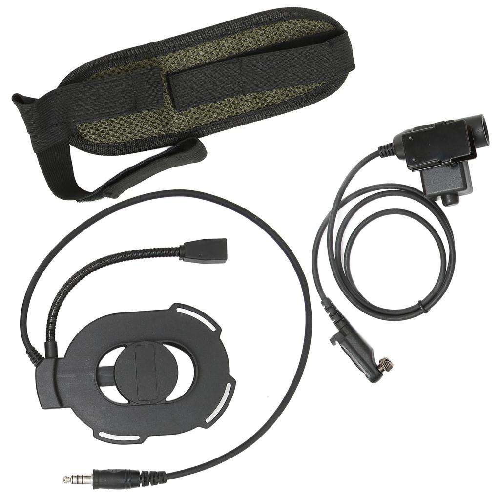 HD01 Military Unilateral Headset High Strength Walkie Talkie Headset for Hytera PD600 PD602 PD605