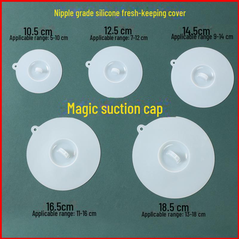 "European Standard Silicone Suction Cover: Dustproof, Fresh-Keeping Seal for Mugs, Bowls, and Glasses"