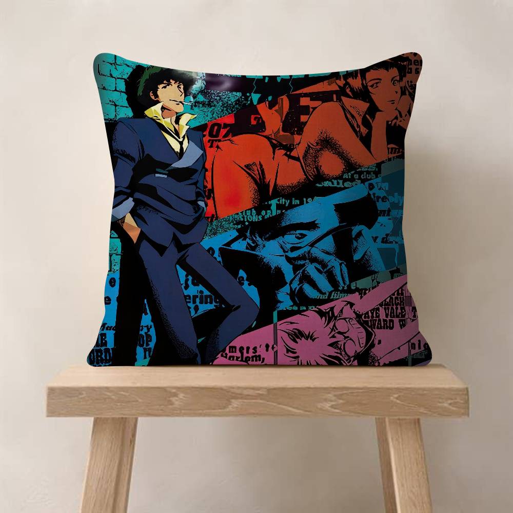 Pillow Gift Home Office Decoration Bedroom Sofa Car Cushion Cover Case x Cool CCowboys Bebop Anime