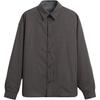 Color Block Plaid Comfortable Loose Long Sleeve Shirt Men Shirts Black 9621301-099
