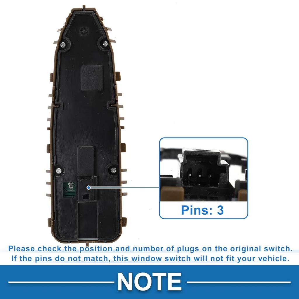 Power Window Switch for Mercedes-Benz E-Class W213 W238 No.2139055103 Window Control Switch ABS Black Front Driver Side