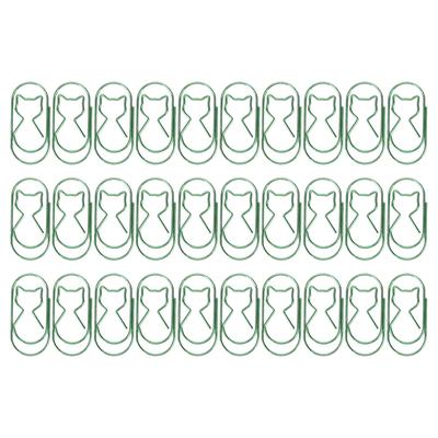 30PCS Paper Clips Iron Cat Shaped Multifunctional Paper Memo Clip for Office Document Organize