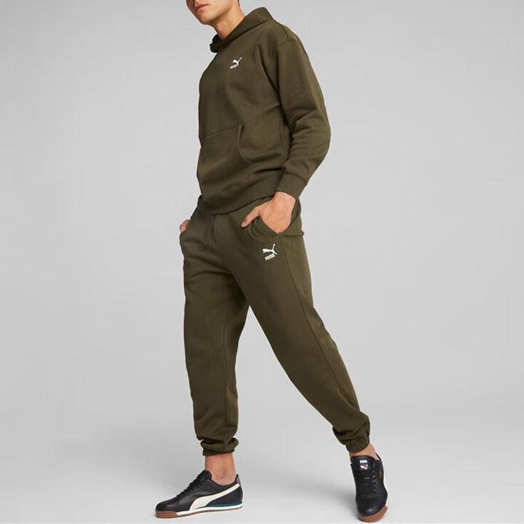 Puma Relaxed Hoodie 'Olivegreen' Men's 537720-62