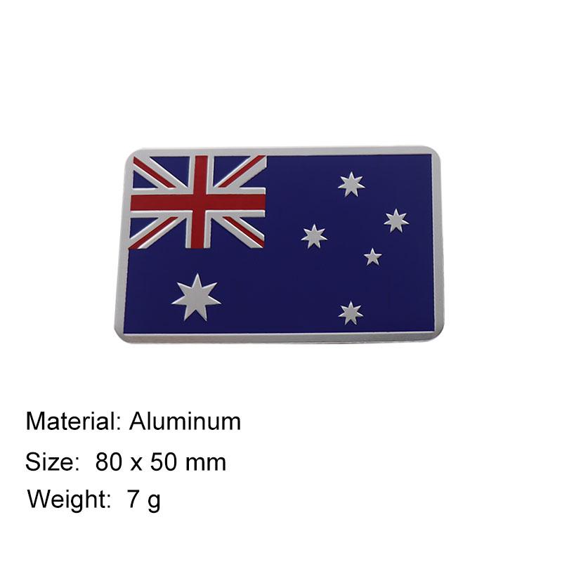 3D Premium Australia Australian National Flag for Laptop Wall car Engine Hood Fender trunk Tail Rear Decal Emblem Badge Sticker