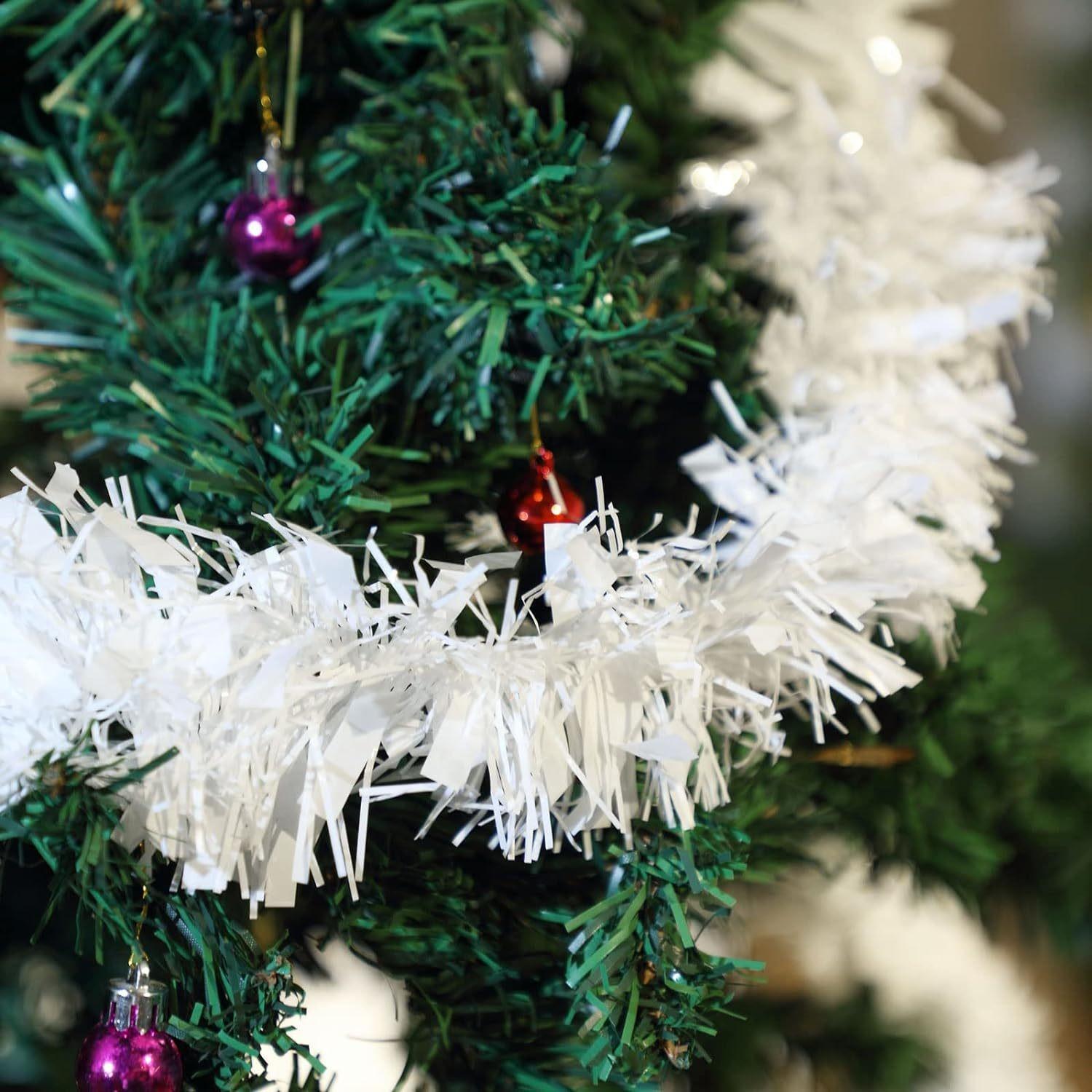 

Новый свадебный декор, товары для вечеринок, длинные утолщенные полосы, Рождественская гирлянда, декор для домашней вечеринки, украшение для рождественской елки One Size белый