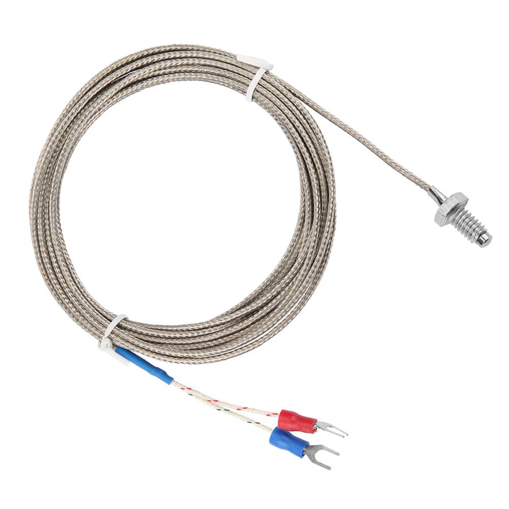 M6 BSW Schraubgewinde Temperaturmesssonde K-Typ Thermoelementkabel