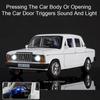 1:18 Russia LADA 2107 NIVA Alloy Diecast Models Toy Car 6 Doors Opened Sound Light Pull Back Vehice Collect Gift Children's Toys