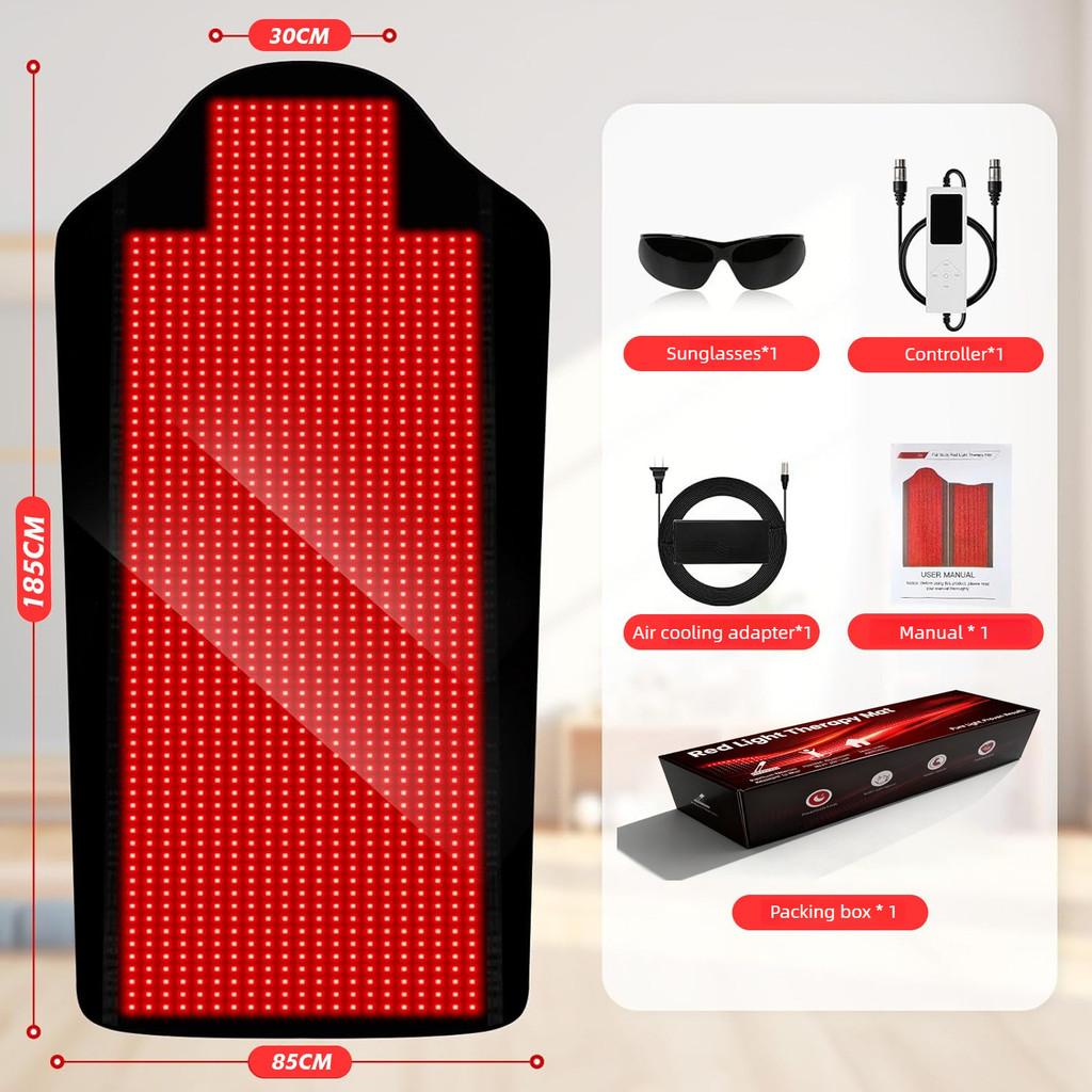 1444 LED Red Light Dual Wavelength Therapy Blanket Full Body Care Hot Compress Infrared Heating Pad