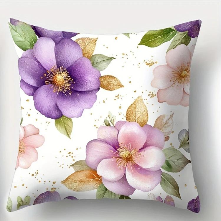 Home Decor Floral Patterned Cushion Covers For Elegant Decor Pattern Cushion Cover Suitable For Sofa Bedroom Car Pillow Cover