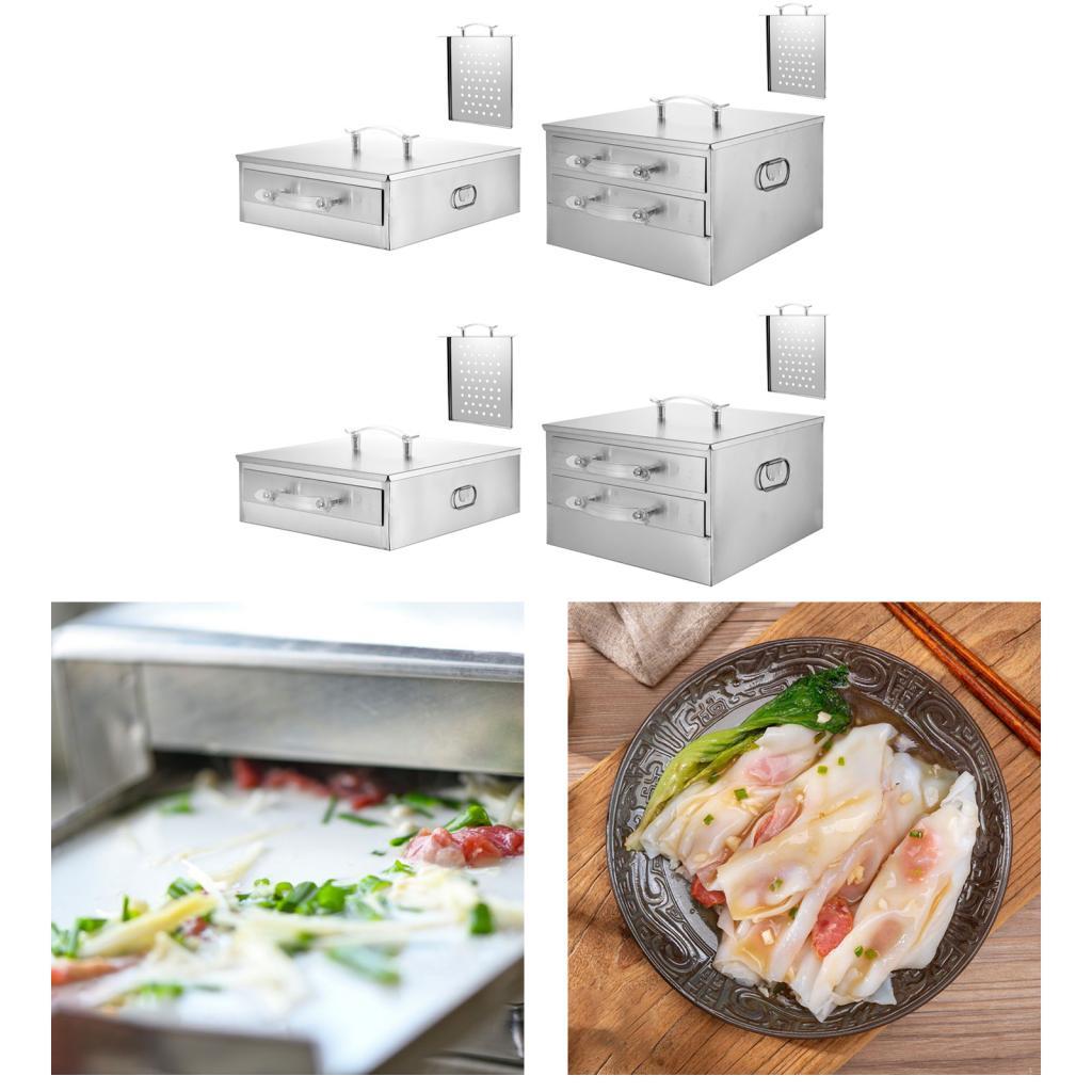 Machine Drawer Steaming Rice Noodle Vermicelli Furnace Stainless Steel Removable