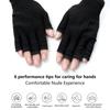 2 buc. Mănuși de protecție împotriva razelor Uv Mănuși pentru unghii Lampă cu LED Protecție UV pentru unghii Mănuși rezistente la radiații Manichiură Instrumente pentru arta unghiilor