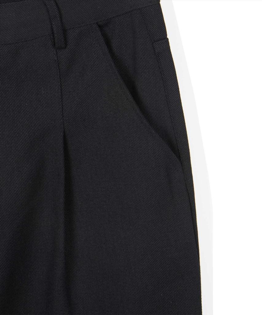 Descheuis Curved Wide Cotton Denim Pants [Black]