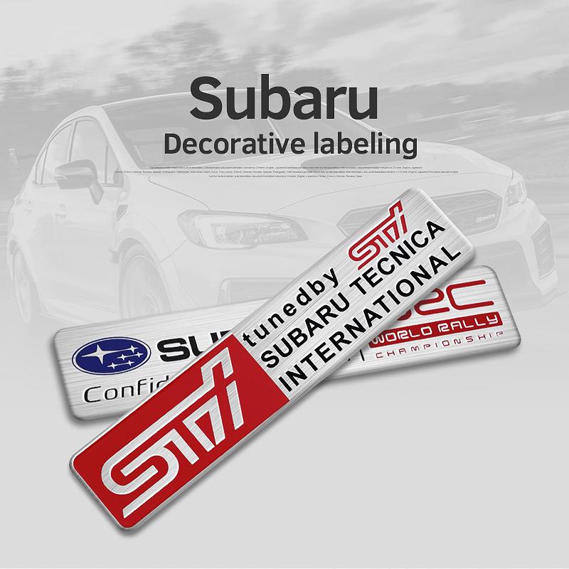 1Pcs Metal Car Emblem Sticker Auto Body Trunk Badge Decals For Subaru STI Impreza Legacy WRX BRZ Forester XV Outback Crosstrek fiu8