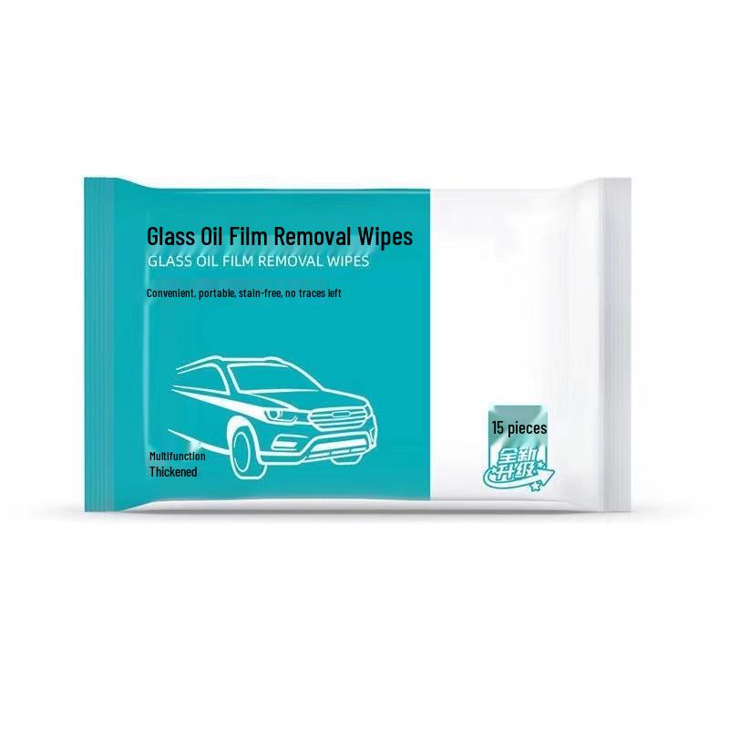 Streak-Free Glass Cleaner Wipes: Degreaser & Oil Film Remover for Car Windows