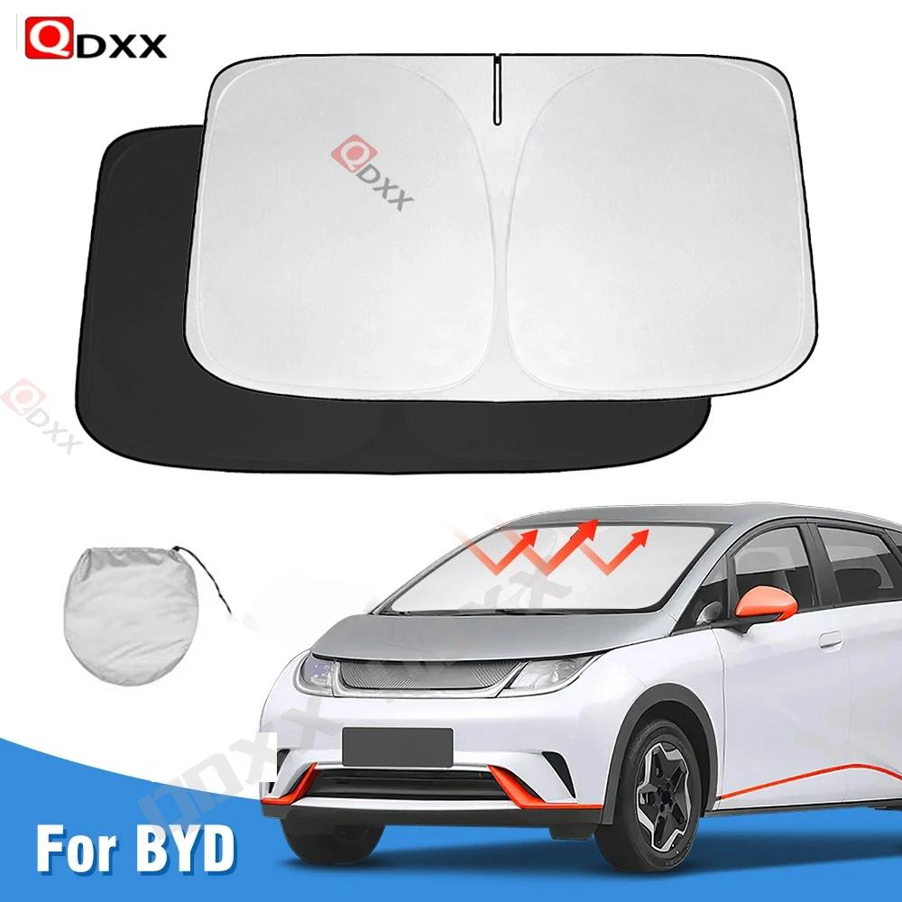 Windshield Sun Shade for BYD Dolphin 2024 EV Sunshade Sun Visor Protector Foldable Blocks UV Rays Keep Your Car Cooler for Dolphin