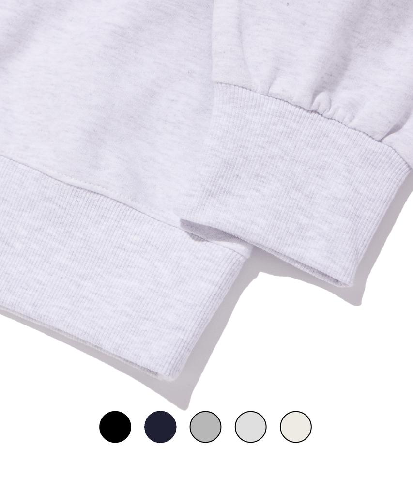 CREAM SODA LAB Basketball Arc Big Logo Sweatshirt Light Grey