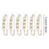 6PCS/Pack Pants Waist Fastener Pin Clips DIY Sewing-Free Buckles Waistline Adjusting Prop Suitable for Trousers Skirts Dress ZYF
