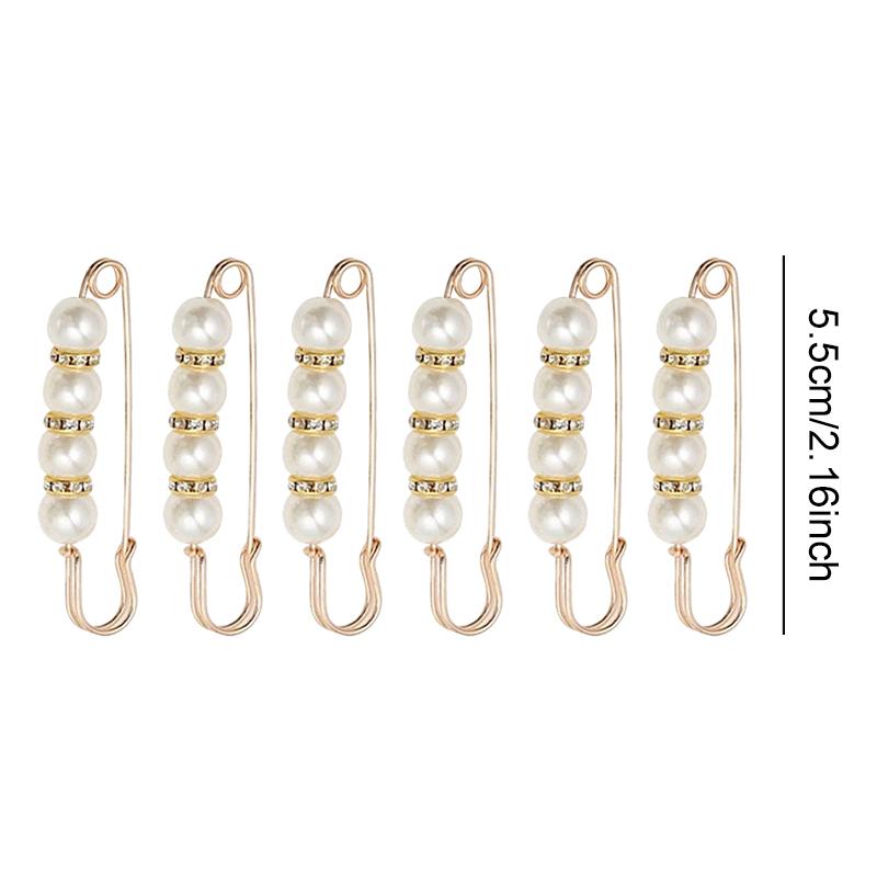 6PCS/Pack Pants Waist Fastener Pin Clips DIY Sewing-Free Buckles Waistline Adjusting Prop Suitable for Trousers Skirts Dress ZYF