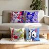 Femtanyl Album Pillow Case Antidustmite Pillowcase Invisible Zipper Silky Short Plush Sofa Cushion Cover