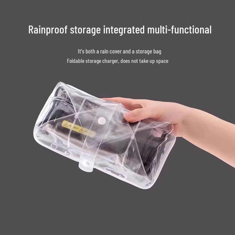 Husă Impermeabilă pentru Încărcător Vehicul Electric, Prelungitor Bicicletă și Cablu de Încărcare - Geantă Exterioară Rezistentă la Ploaie