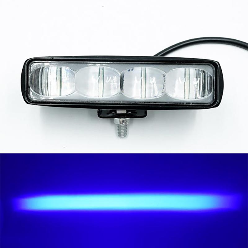 

Ultra-Focused Red And Blue Light Forklift Led Warning Light 12-80V Operation Area Limit Light 6-Bead Safety Signal Light синий