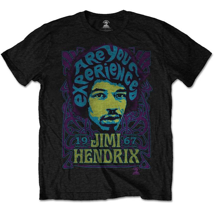 Men s Jimi Hendrix Experienced Slim Fit T-shirt Large Black S