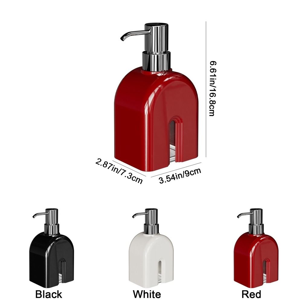 Praktyczny Plastikowy Dozownik Pompka do Żelu pod Prysznic Szamponu Styl 400ml Dozownik Płynu do Mycia Rąk Wielokrotnego Użytku Wielokrotnego Napełniania Hotelowy