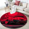 Car Pattern Round rug,Carpet Rug for Living Room Bedroom Sofa Playroom Decor,Non-slip Floor Mat,Holiday Gifts and Birthday Gifts