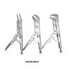 Steel Long Reach Pliers Set Comprising Needle Nose and Round Nose Types for Flexible Automotive Maintenance