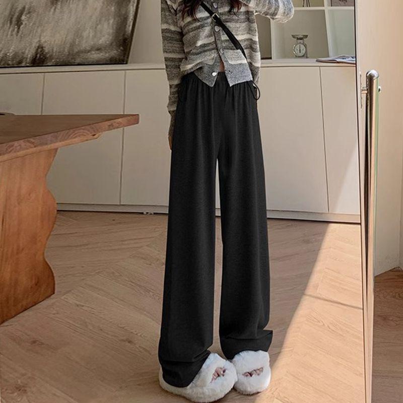 Spring/Autumn Wide-Leg Maternity Pants - Casual Straight-Leg, No Belly Support, New Collection M