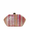 Neue bunte gestreifte Clutch-Taschen für Damen, Hochzeitsbankett-Geldbörsen, Abendtaschen für Damen, Schultertaschen mit Kette, Dropshipping
