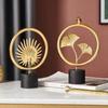 Style Easy To Clean Iron Arts Crafts Ginkgo Leaf Ornaments Leaves Sculpture Desktop Ornaments