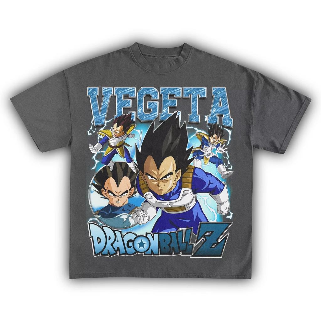 Dragon Ball Z Vegeta Anime Graphic T-shirt, Unisex Pure Cotton Short Sleeve Streetwear Women And Men T-shirt