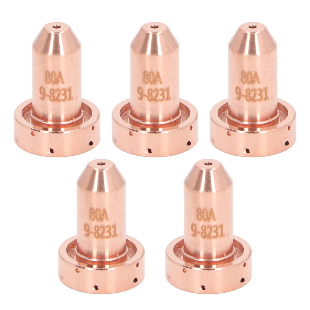 5Pcs Plasma Cutting Torch Nozzle Tip Thickened Brass Plasma Cutter Nozzle Tip for SL60 SL100