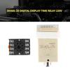 DH48S‑2Z 220V Digital Display Double Time Relay with Socket Base