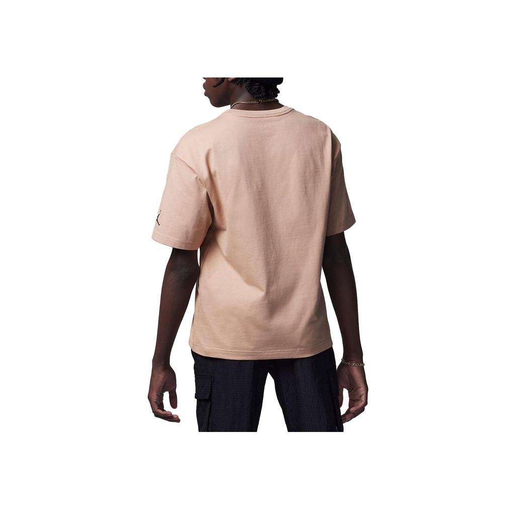 Jordan Varsity Jumpman Logo Print Casual Knit Short Sleeve T-Shirt Kids Tops Maize FV2530-200